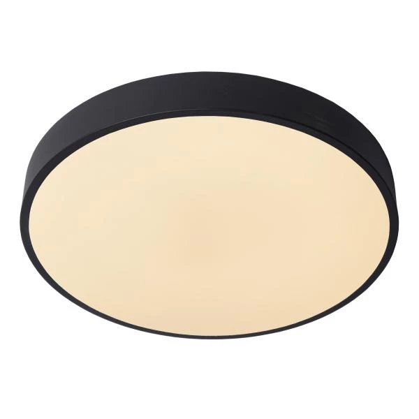 Lucide UNAR - Flush ceiling light - Ø 39,5 cm - LED Dim. - 1x24W 2700K - 3 StepDim - Black - detail 1